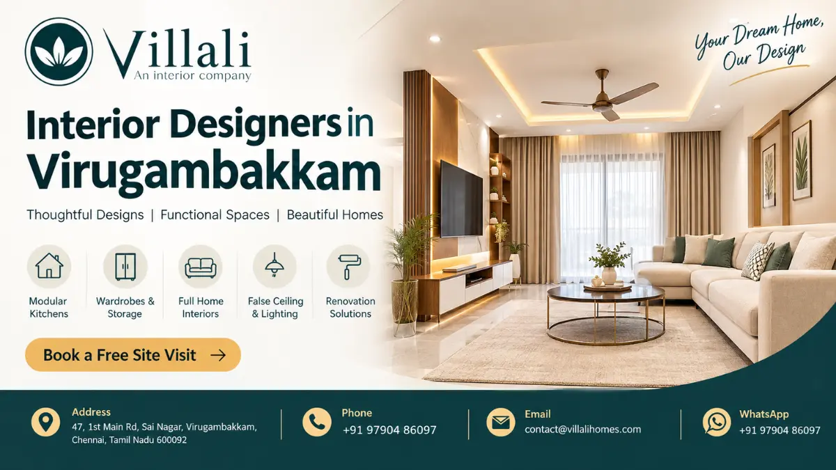 Interior Designers in Virugambakkam | Villali Homes