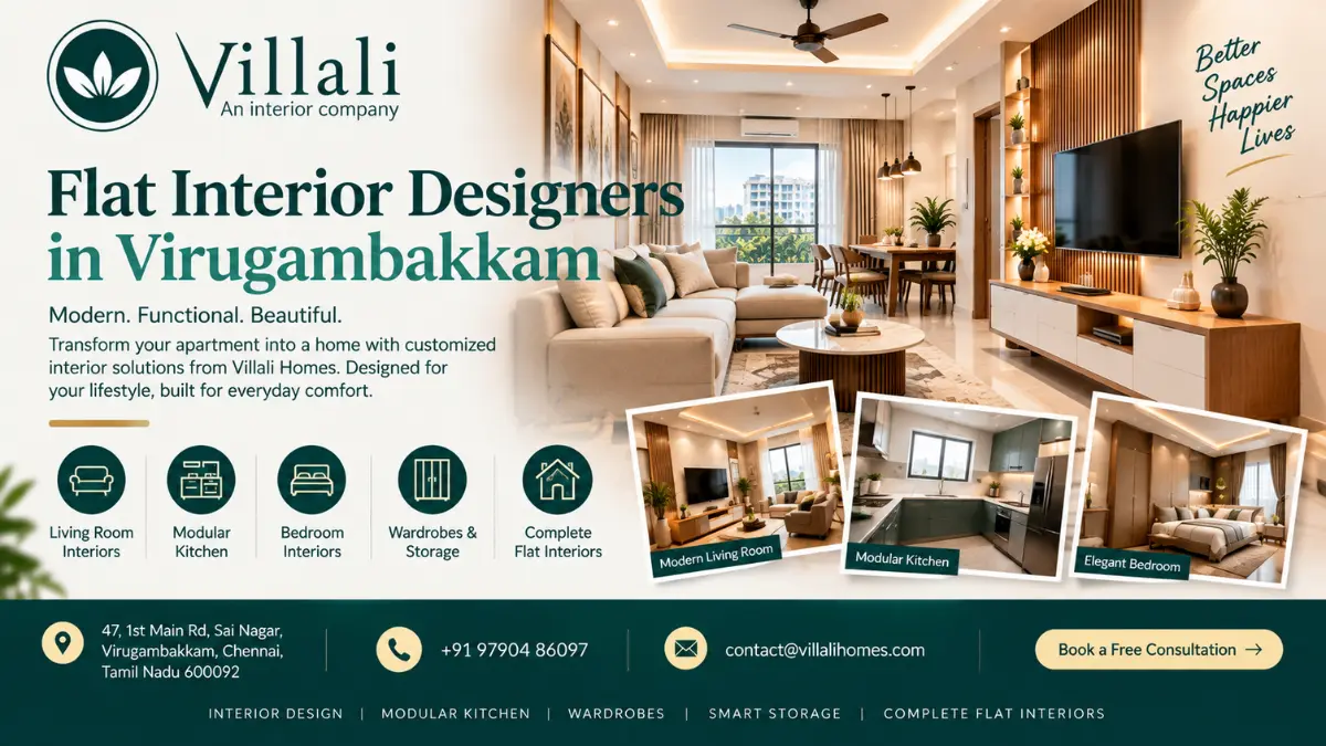 Flat Interior Designers in Virugambakkam